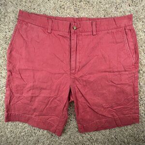 Polo Ralph Lauren Men’s Shorts Adult Cotton Size 35 Salmon Red Flat Front Chino